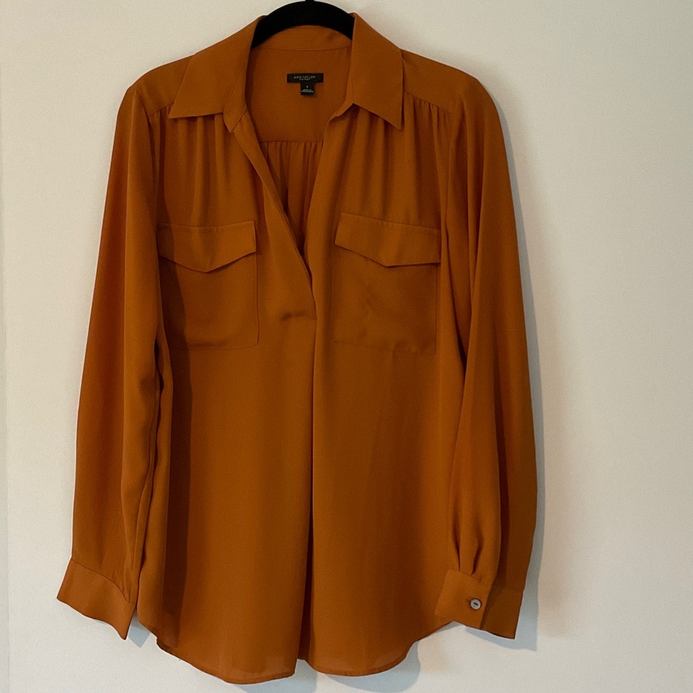 Ann Taylor Amber Button-Up Blouse